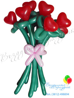 Букет цветов  «Любимым» (9 цв.) Высота: 75 см Цена: 395 руб.